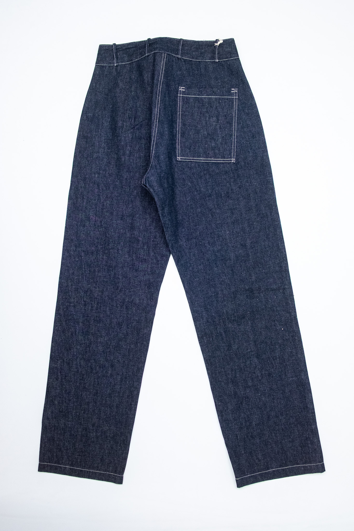 Warehouse & Co - 1930s WPA Double Knee Denim Trousers Indigo - 8