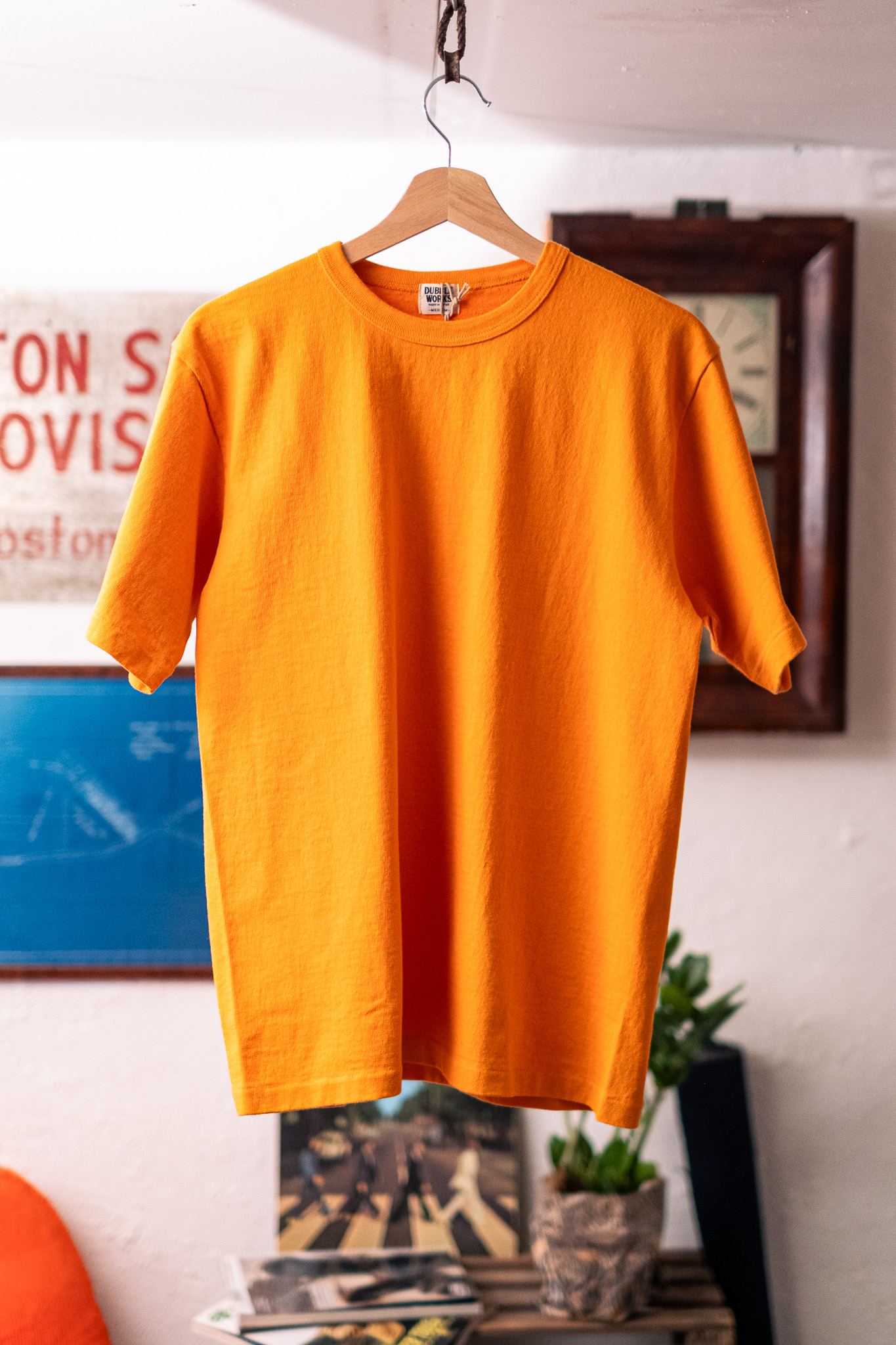 Dubbleworks - 9.5oz Stand Wheel Heavy Weight S/S Tee Fade Orange