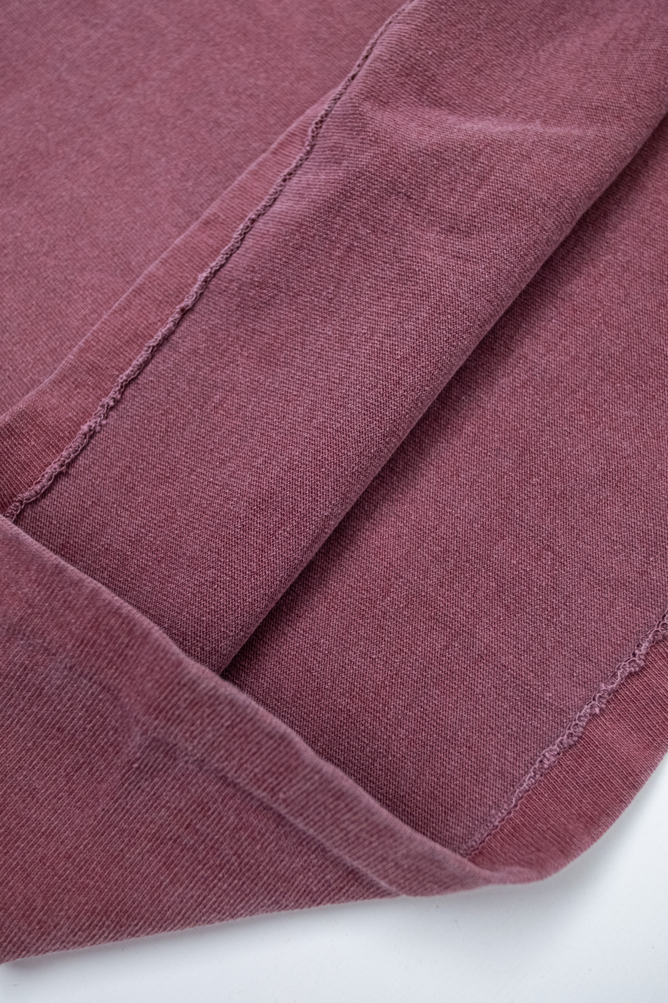 Dubbleworks - 9.5oz Stand Wheel Heavy Weight S/S Tee Pigment Dye Bordeaux - 5