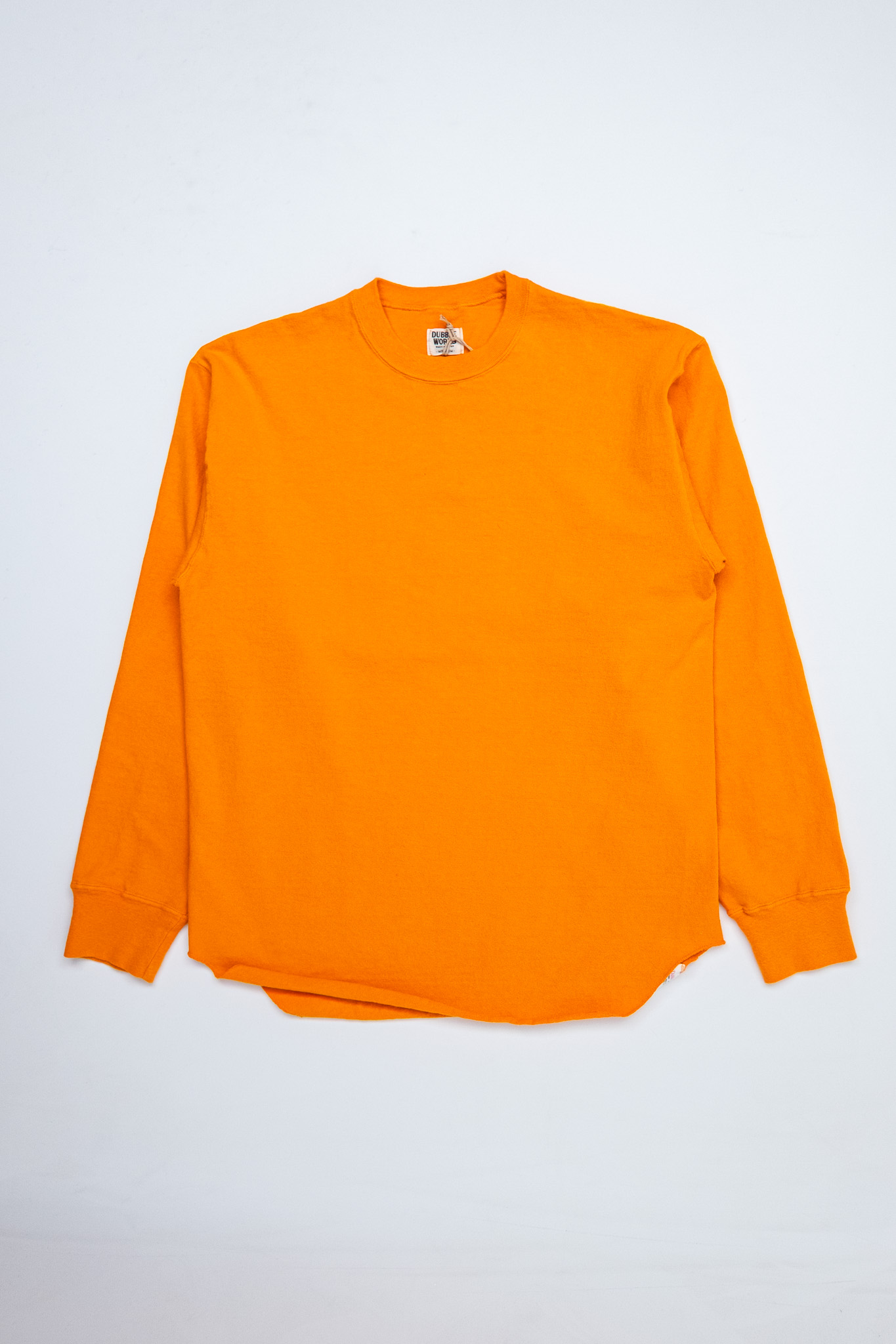 Dubbleworks - 9.5oz Stand Wheel Heavy Weight L/S Baseball Tee Fade Orange - 2