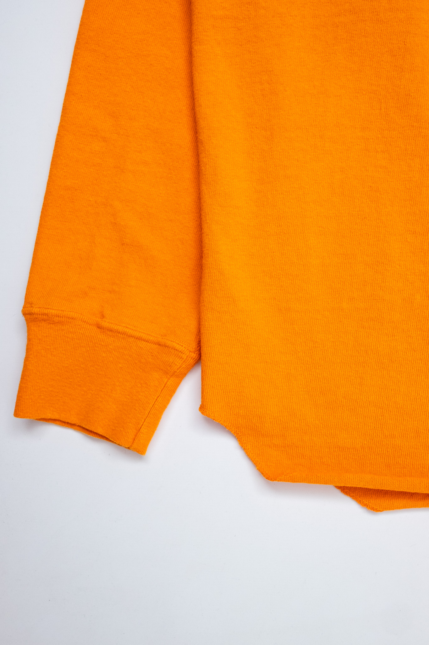 Dubbleworks - 9.5oz Stand Wheel Heavy Weight L/S Baseball Tee Fade Orange - 4