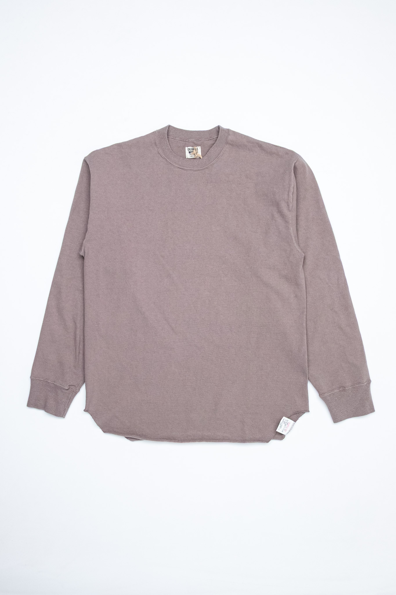 Dubbleworks - 9.5oz Stand Wheel Heavy Weight L/S Baseball Tee Grey - 2