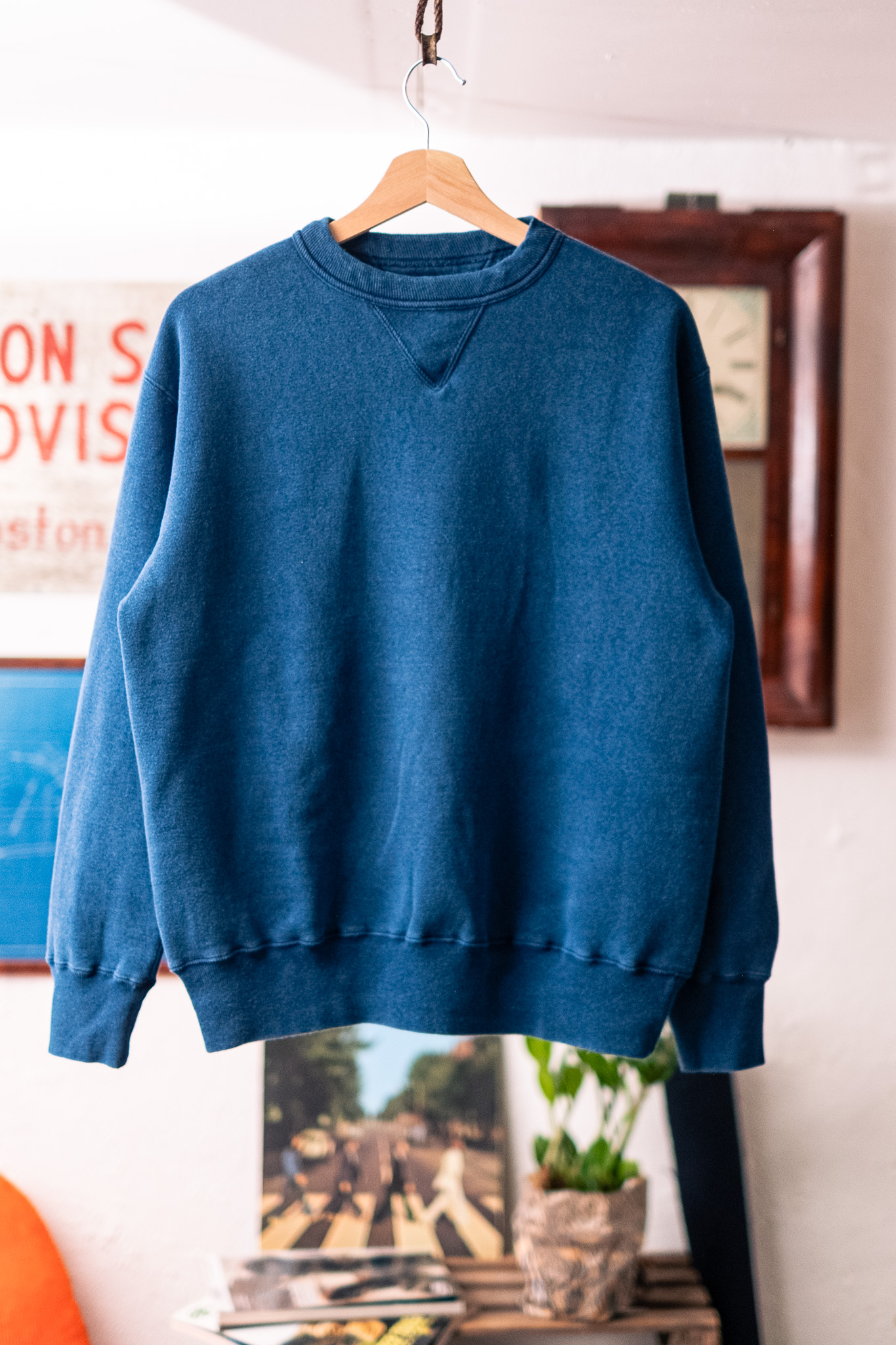 Dubbleworks - Loop Wheel Sweatshirt Indigo Dye
