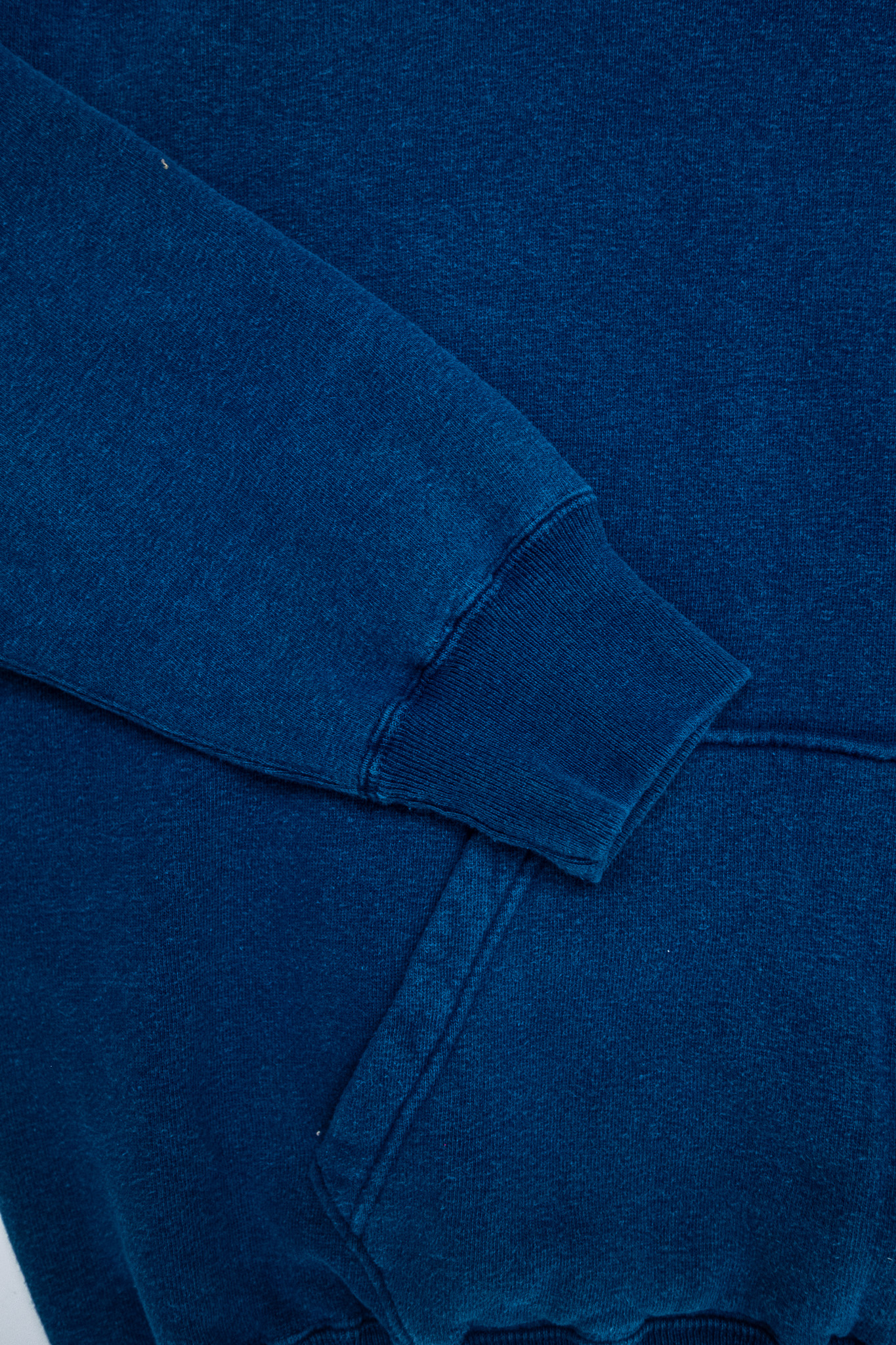 Dubbleworks - Loop Wheel Sweatshirt Hoodie Indigo Dye - 5