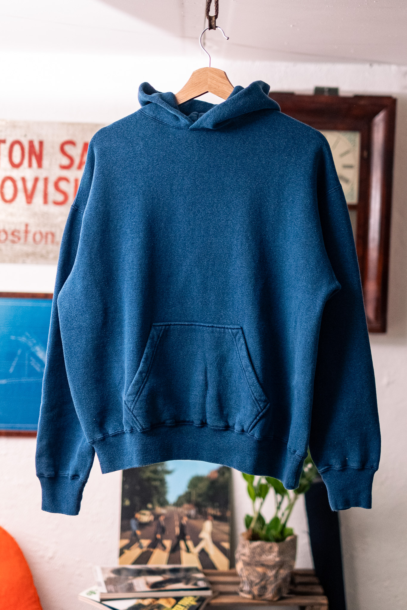 Dubbleworks - Loop Wheel Sweatshirt Hoodie Indigo Dye