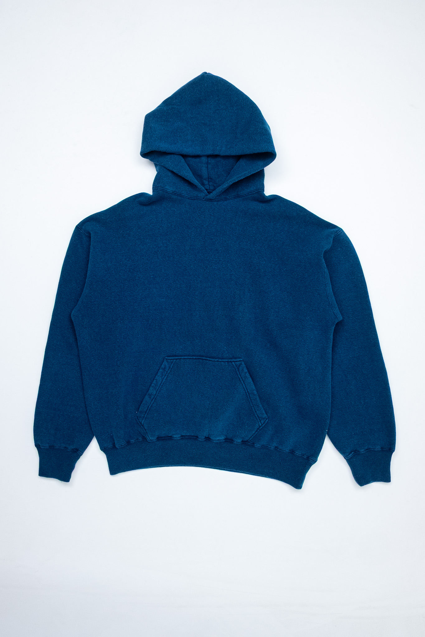 Dubbleworks - Loop Wheel Sweatshirt Hoodie Indigo Dye - 2