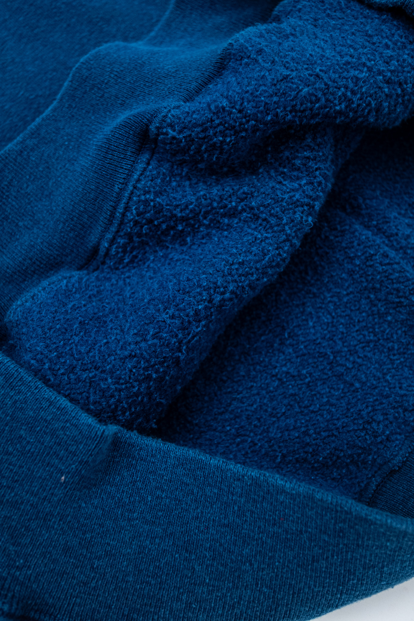 Dubbleworks - Loop Wheel Sweatshirt Hoodie Indigo Dye - 6