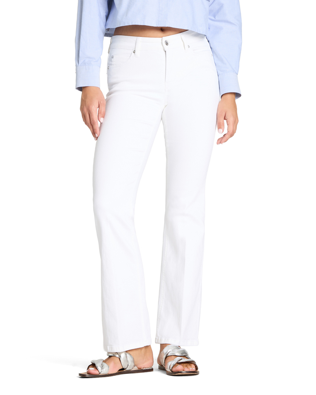Jeans Paris flared pure white