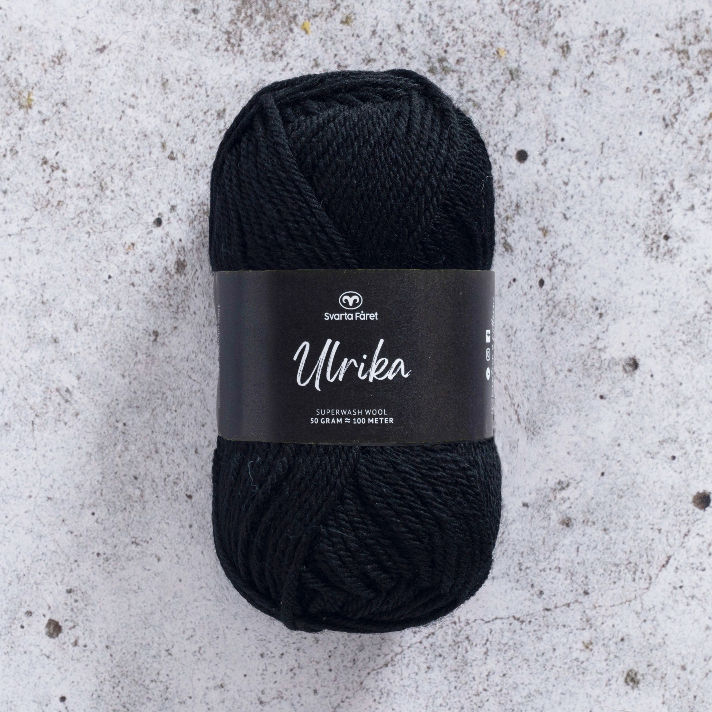 307001 Ulrika 50g Pitch Black (Ersätter Drops Karisma)