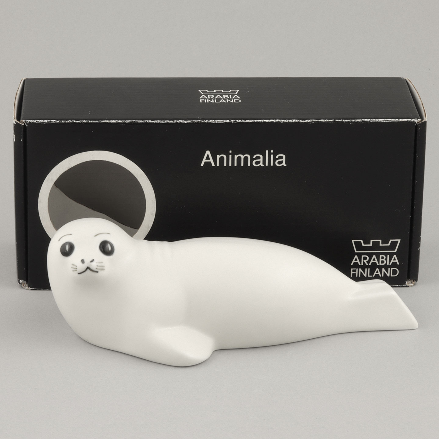 リルモア・マンネルヘイム Arabia社 可愛らしいアザラシ 1984年 17/cm
