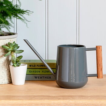 Burgon & Ball Indoor Watering Can Gray Steel