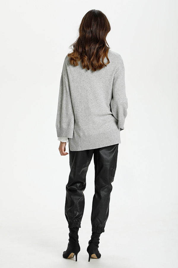 Culture - Clay Cardigan Grey Melange - 5