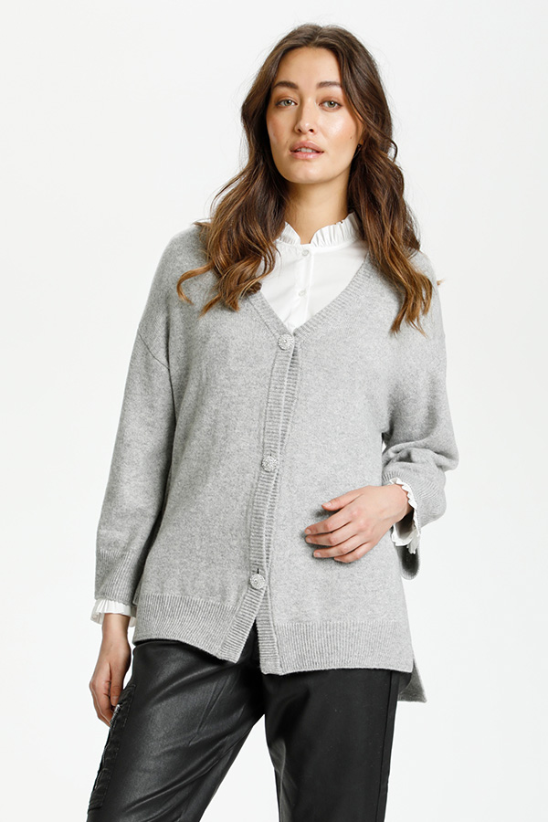 Culture - Clay Cardigan Grey Melange