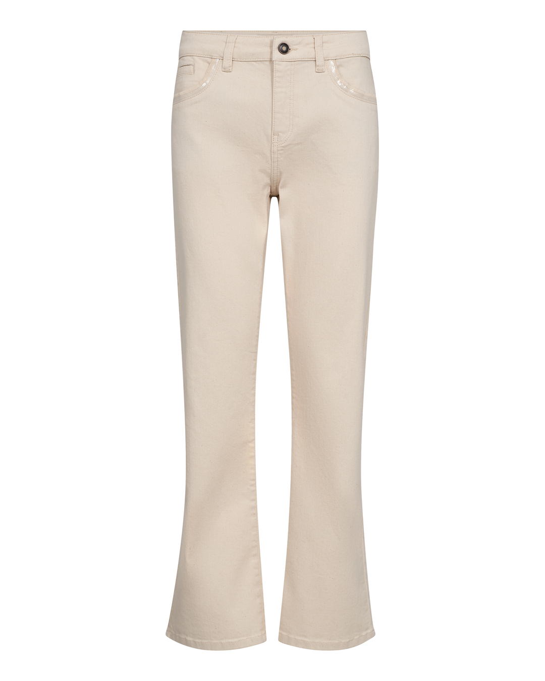Jeans Cecilia Perla flared ljusbeige - 4