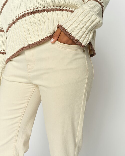 Jeans Cecilia Perla flared ljusbeige - 3