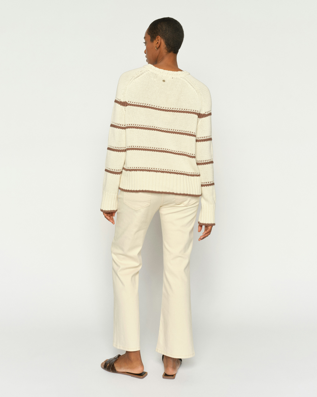 Jeans Cecilia Perla flared ljusbeige - 2