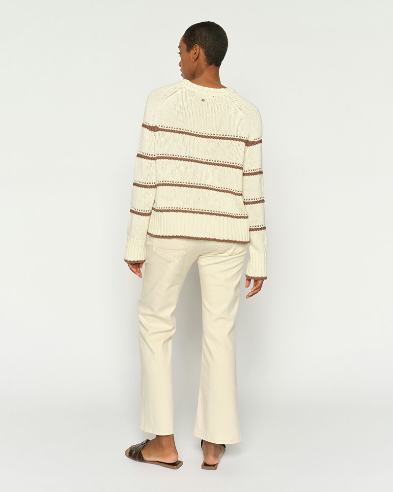 Jeans Cecilia Perla flared ljusbeige
