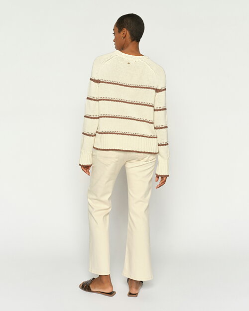 Jeans Cecilia Perla flared ljusbeige - 2