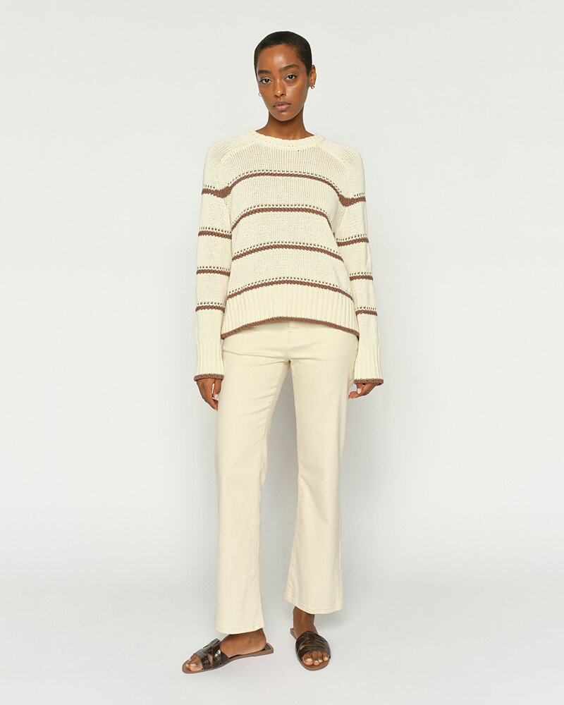 Jeans Cecilia Perla flared ljusbeige