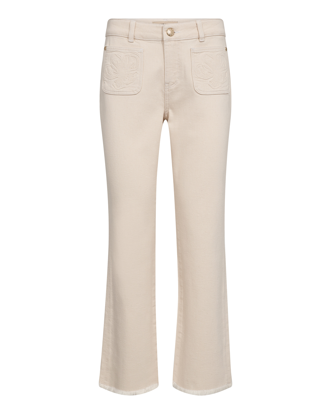 Jeans Ashley Blossom ankel bootcut ljusbeige - 3