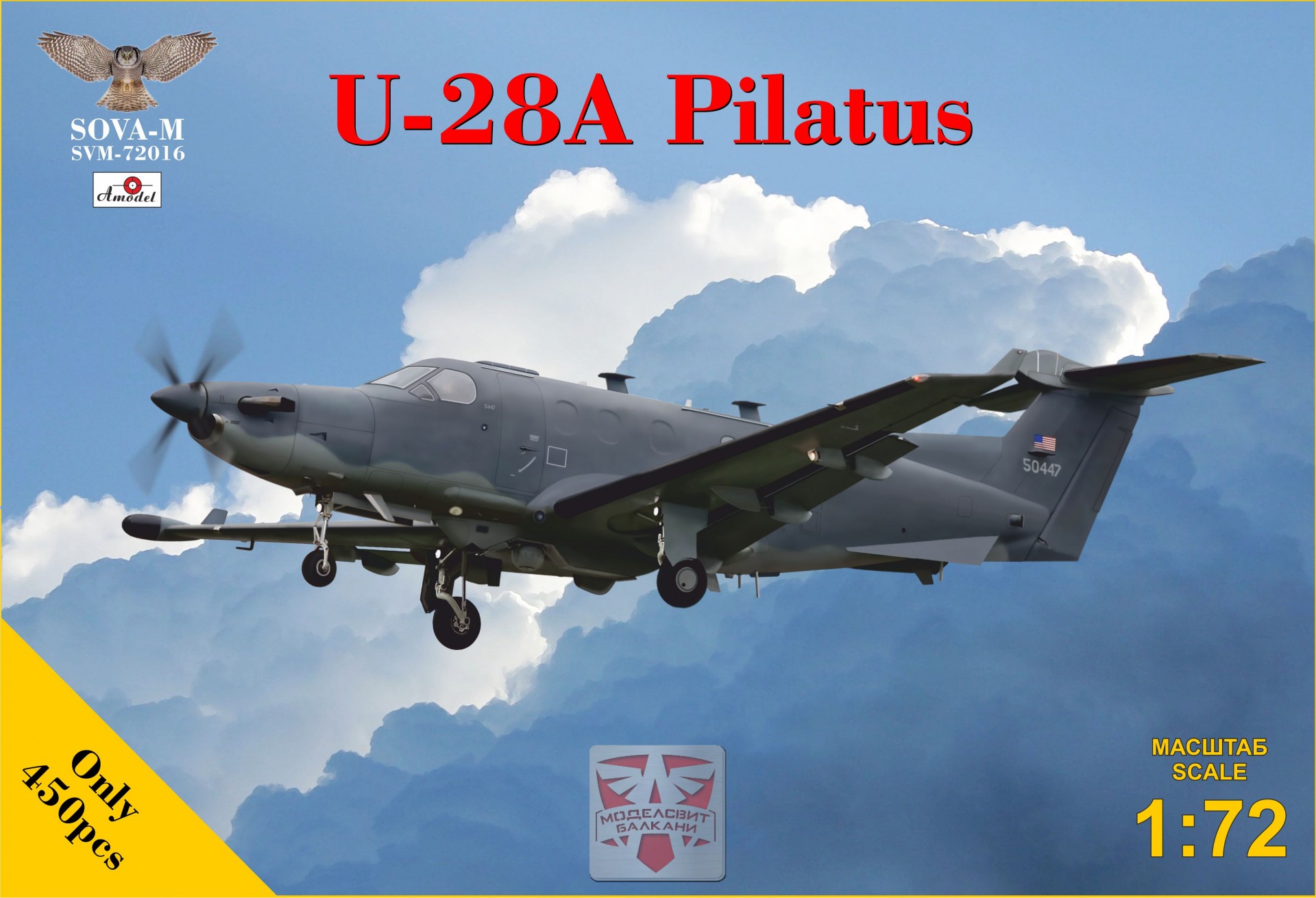 1/72 U-28A Pilatus w. Finish A.F. Livery Decals