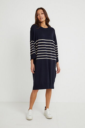 Culture - Annemarie Stripe Dress Salute