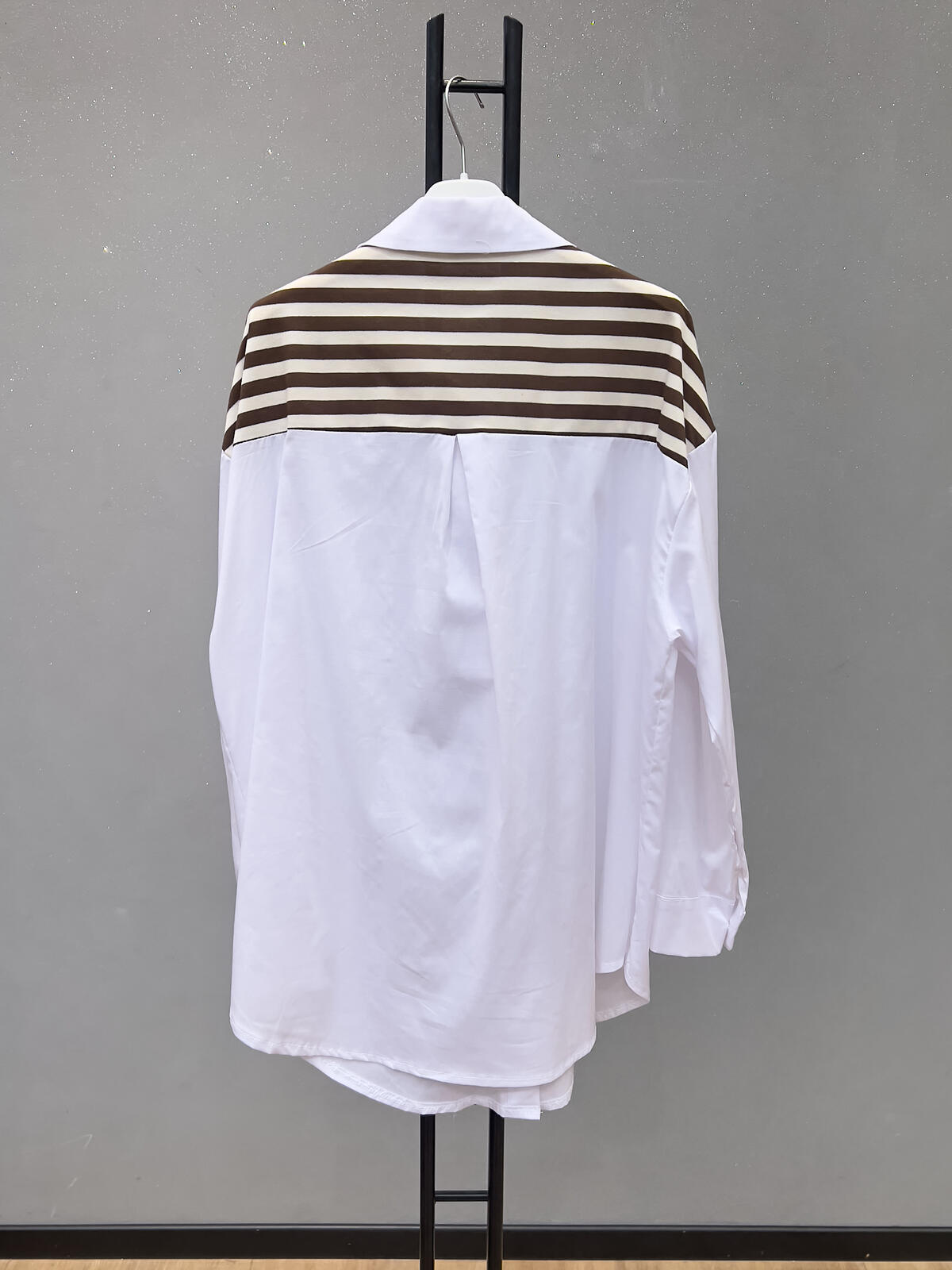 Shirt white/brown - 2