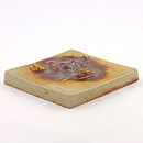 Claes Thell (1977) Limited Wall Plaque with Abstract People Motif 15 cm