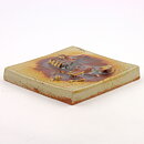 Claes Thell (1977) Limited Wall Plaque with Abstract People Motif 15 cm