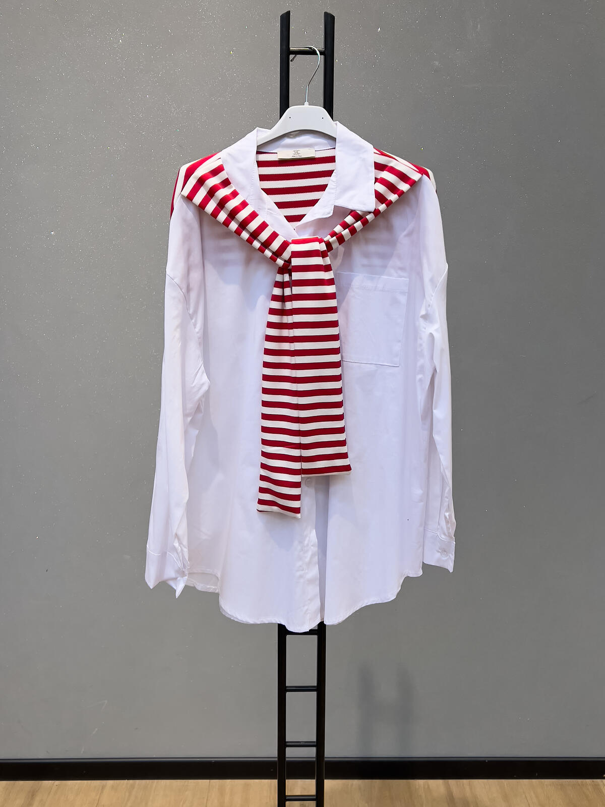 Shirt white/red - 2