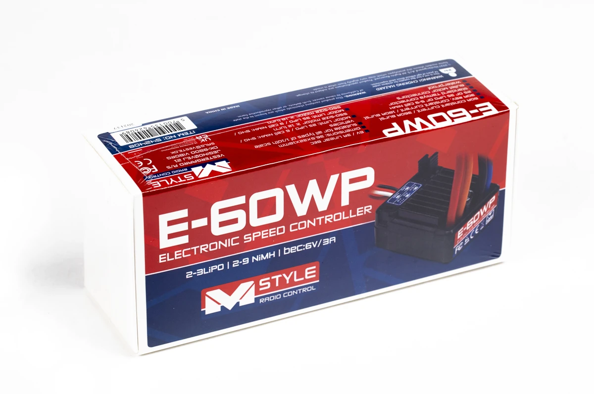E-60WP Fartreglage för 2-3S/2-9NiMh, bec 6V/3A - 2