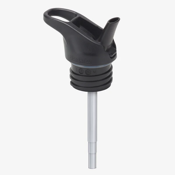 Classic Flip Seal Sportkork med sugrör  - extra lock  till Klean kanteen -  svart
