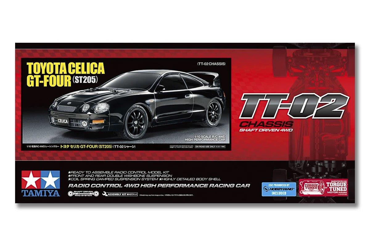 TAMIYA 1/10 R/C Toyota Celica GT-FOUR (ST205) (TT-02) - 2