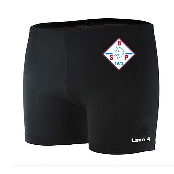 Badehose Klassische Boxer Schwarz