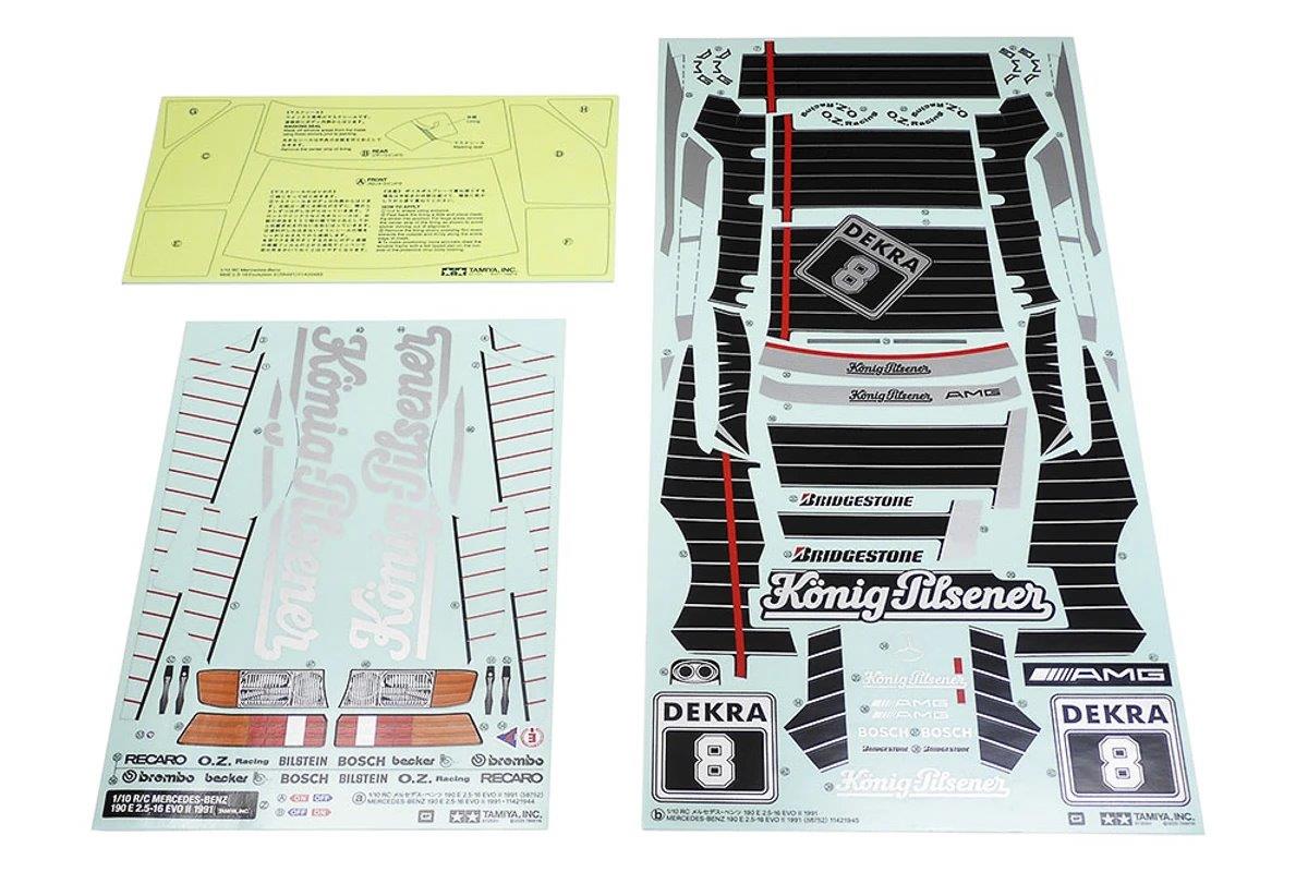TAMIYA 1/10 R/C Mercedes-Benz 190 E EVO II 1991 (TT-02) - 9