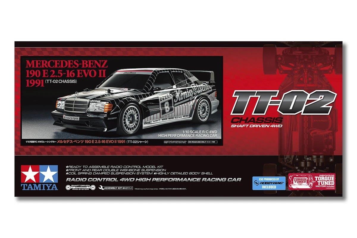 TAMIYA 1/10 R/C Mercedes-Benz 190 E EVO II 1991 (TT-02) - 2