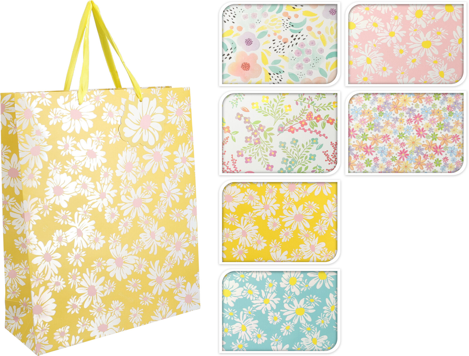 Presentpåse Blommönster