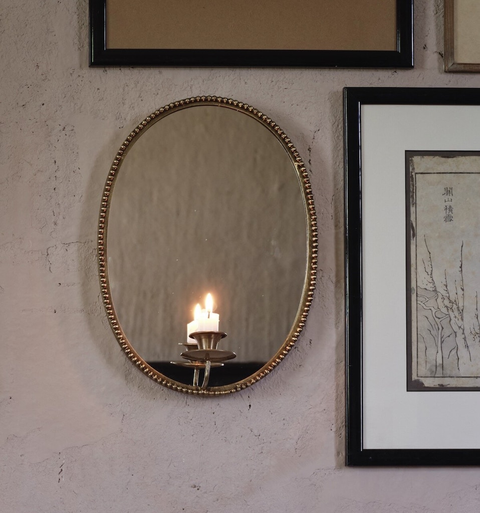 Candelholder Wall Mirror - 35x25,5 cm - 4