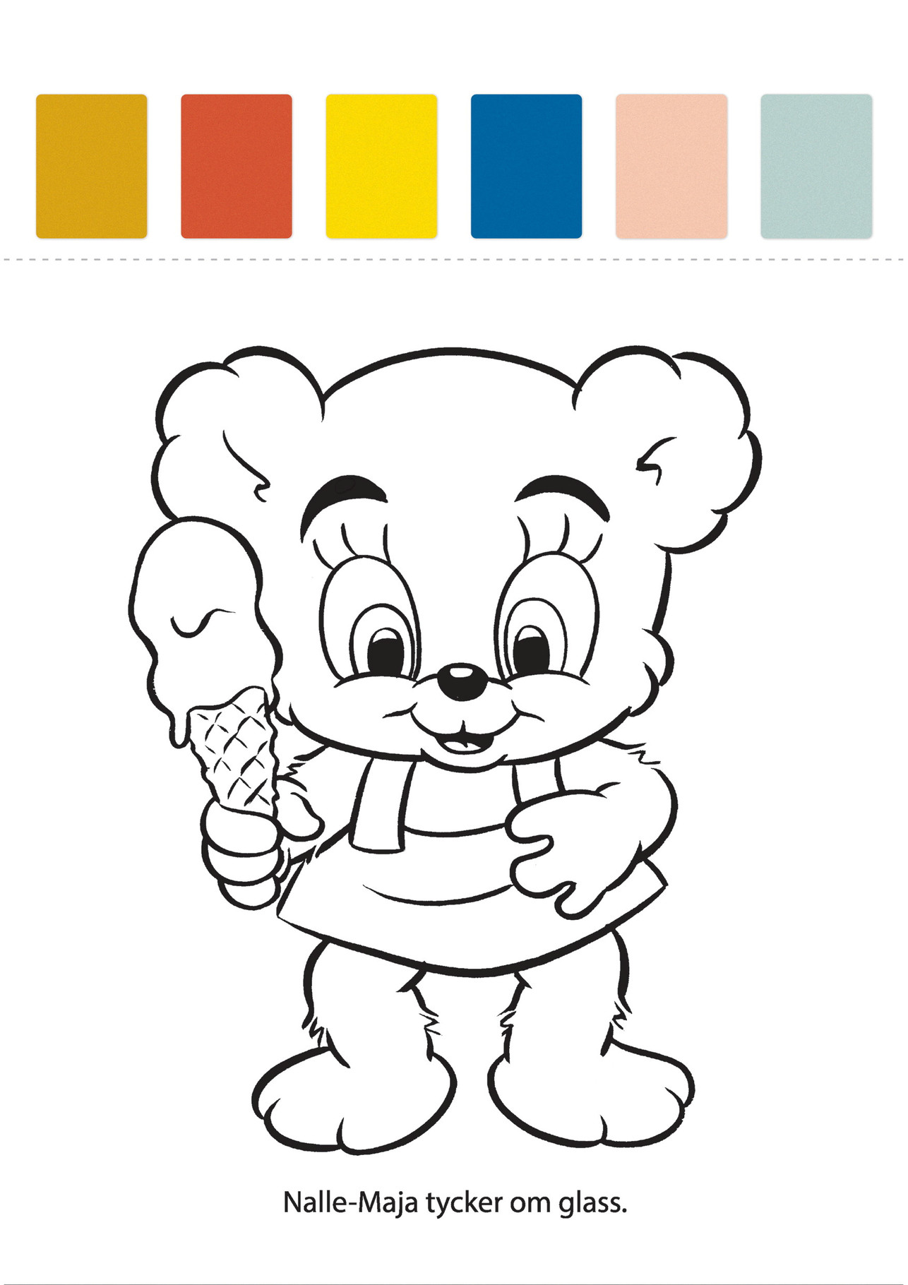 Min första målarbok Bamse - 2