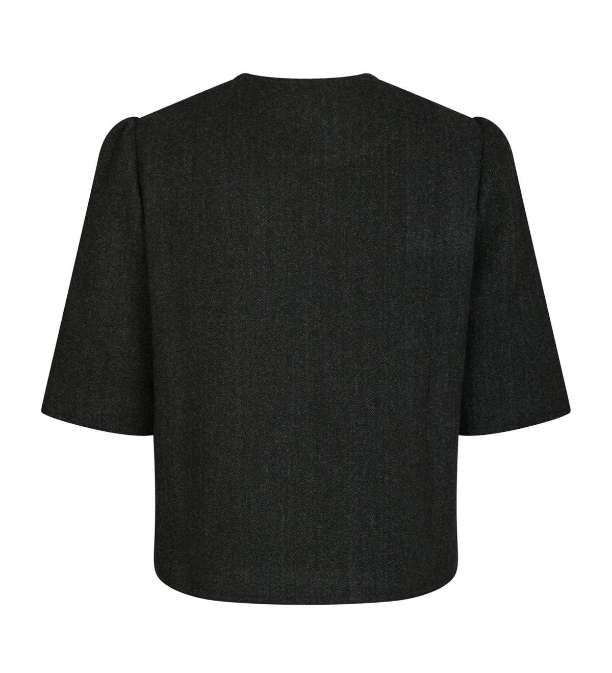Neo Noir Xanthe Light Herringbone Blazer,  Dark Grey - 2