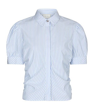 Neo Noir Frannie Stripe Shiet, White/ Light Blue