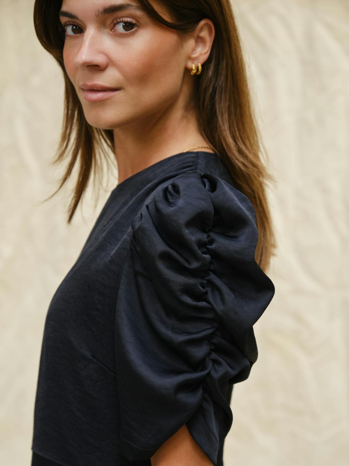 Neo Noir Benuti Solid Dress, Navy - 7