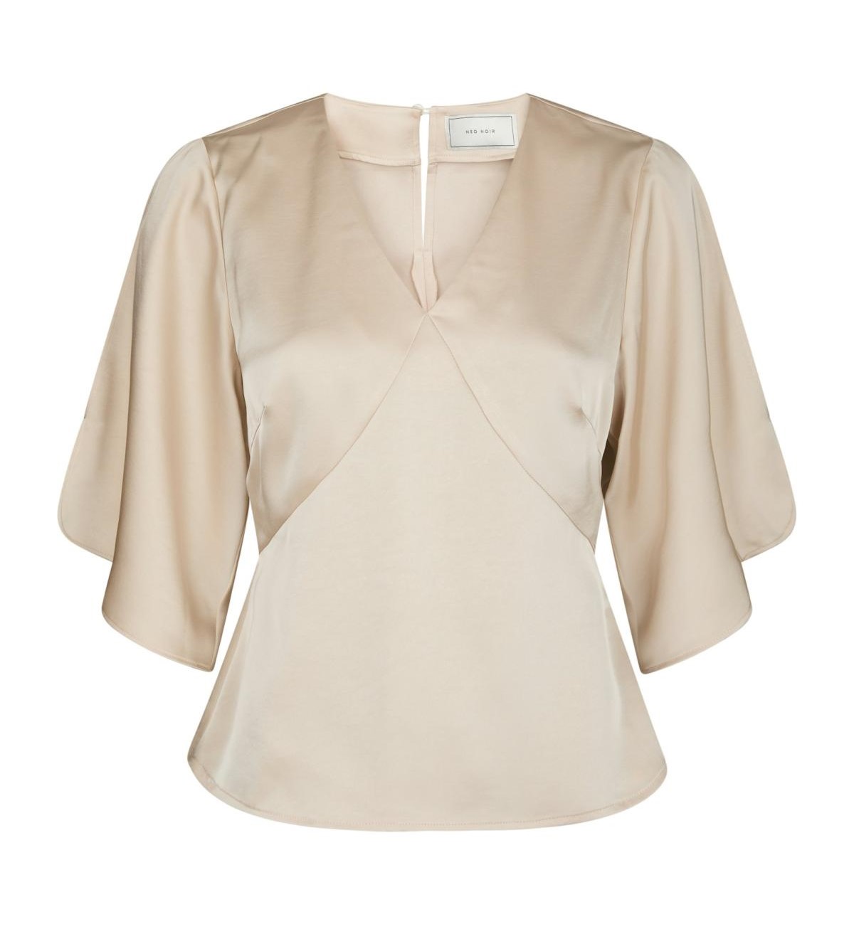 Neo Noir Remana Heavy Sateen Blouse, Champange