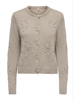 Only Joy ls Deco Button Cardigan Moon Rock
