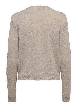 Only Joy ls Deco Button Cardigan Moon Rock