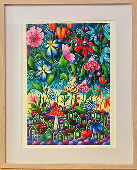 Inramad poster A3: Kat´s Garden 