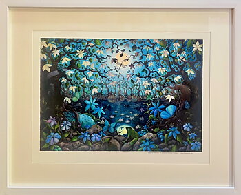 Inramad poster A3: Sagans skimmer