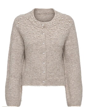 Only Miggie ls Pearl Cardigan Malt Ball