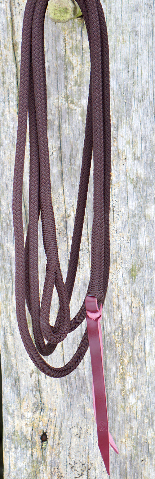 Horsemanship rope Light 3,7 m Brockamp (no hook), brown - 2