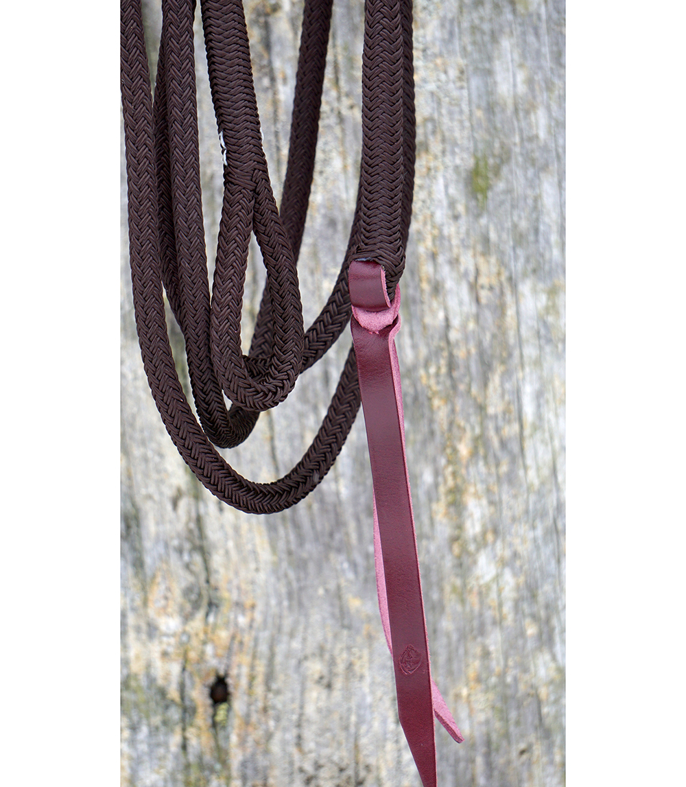 Horsemanship rope Light 3,7 m Brockamp (no hook), brown